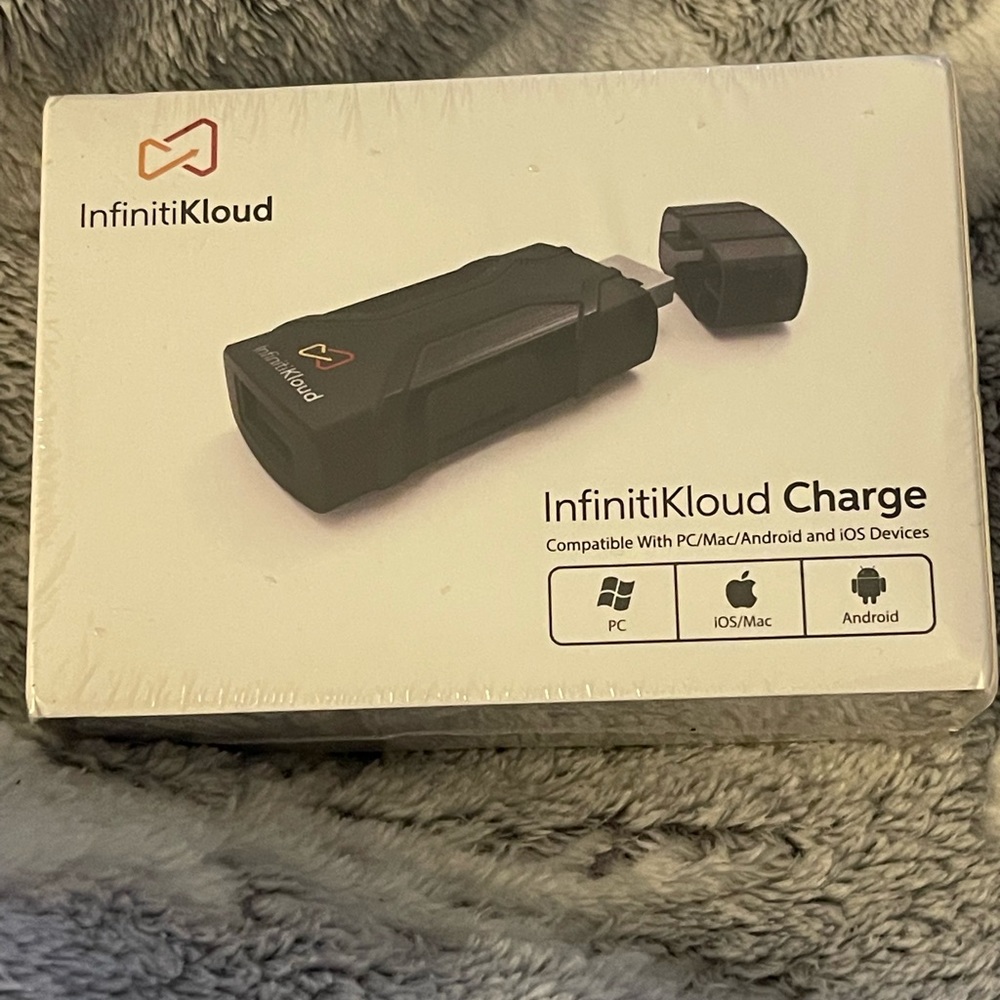 InfinitiKloud SD USB Powered Backup Drive PC Mac Android NEW & FACTORY SEALED
